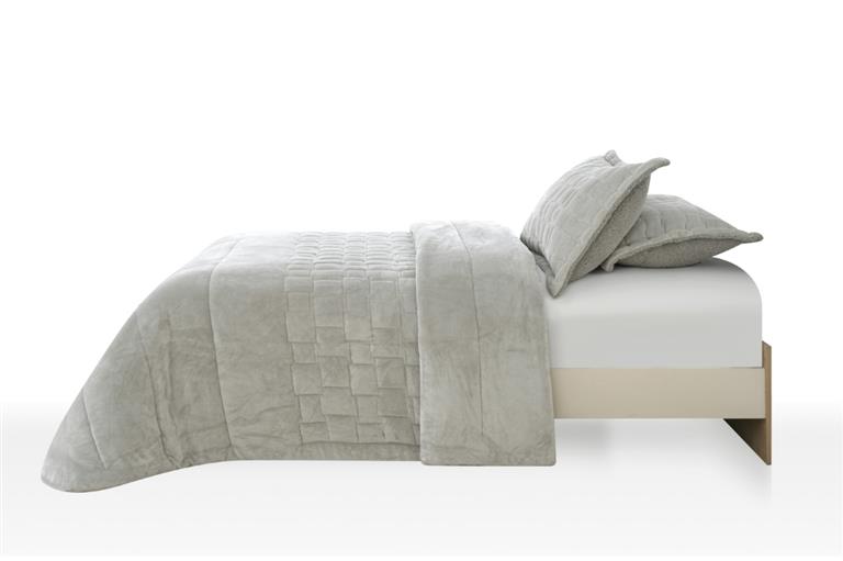 EDREDON CALIENTE sheridan gris